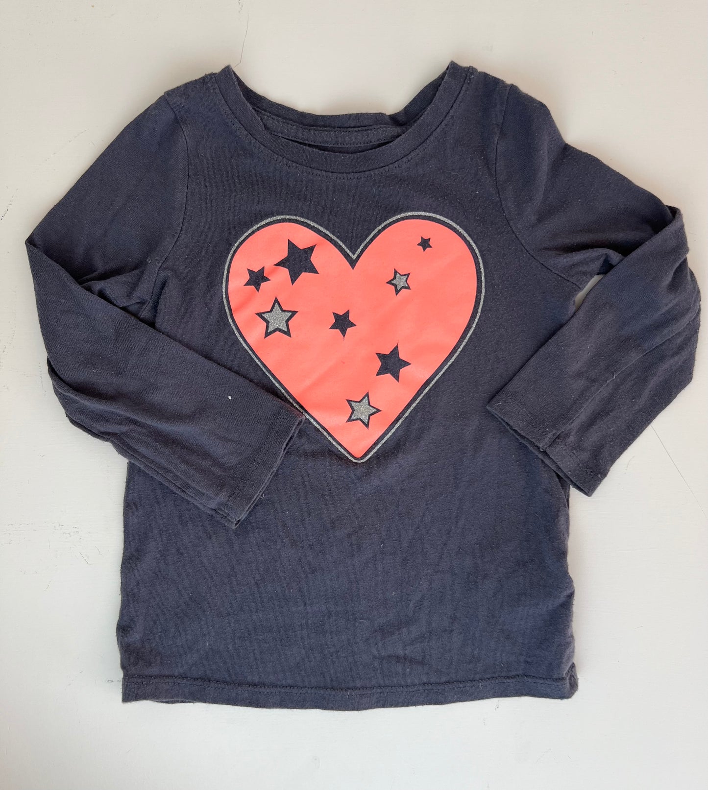 Cat & Jack Long Sleeved Heart Shirt