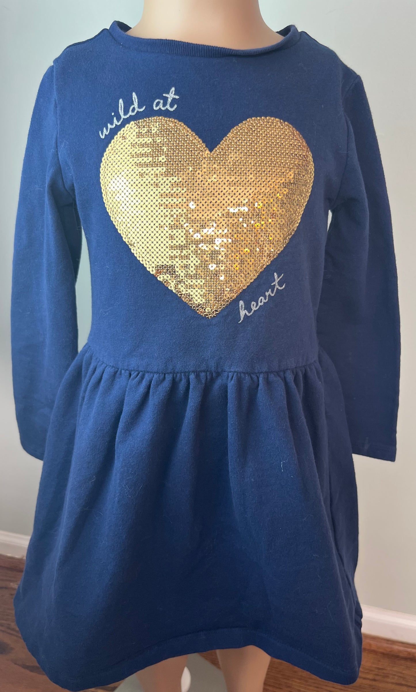 Carter's Wild At Heart Long Sleeved Dress