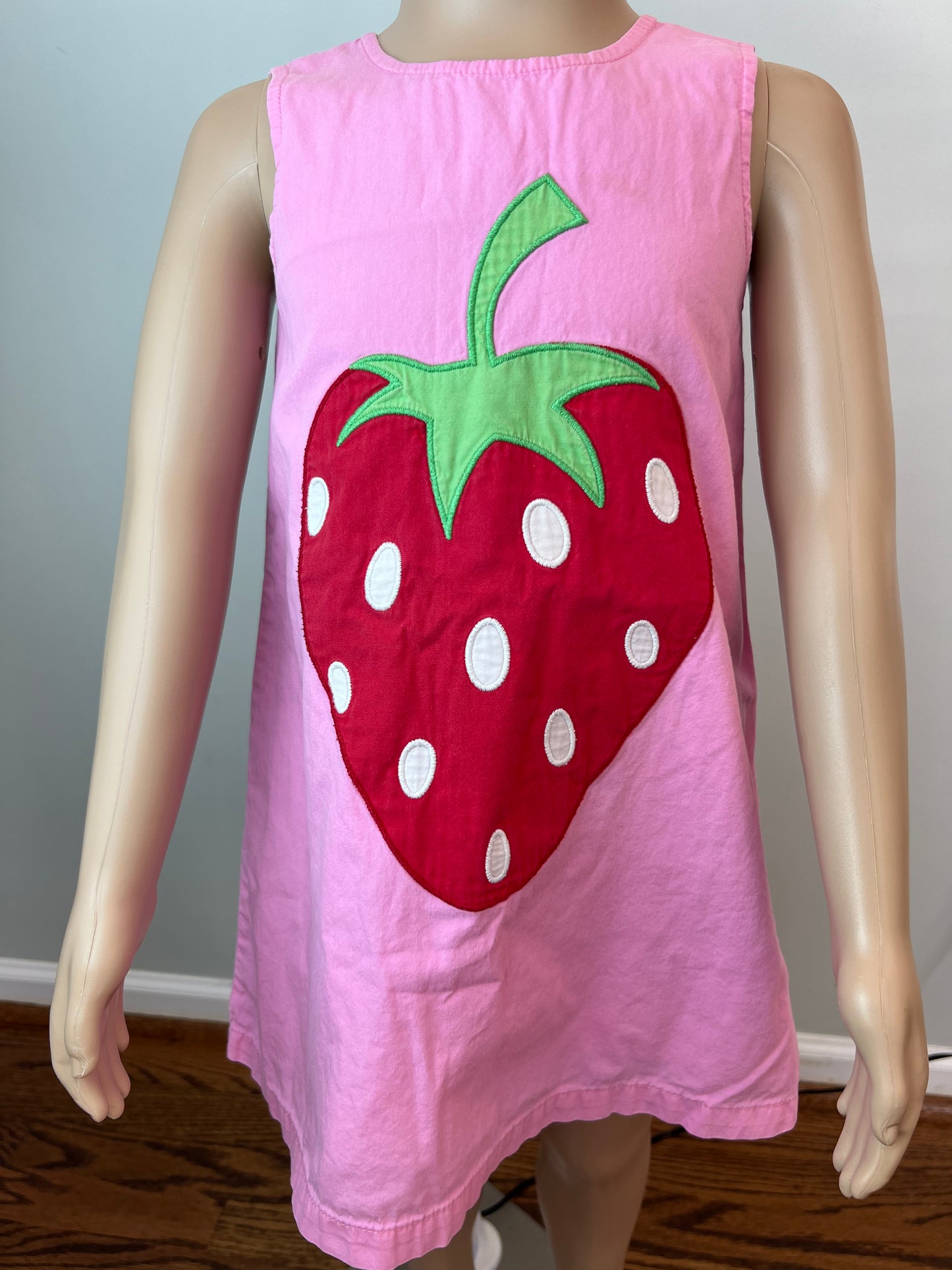 Mini Boden Sleeveless Strawberry Dress