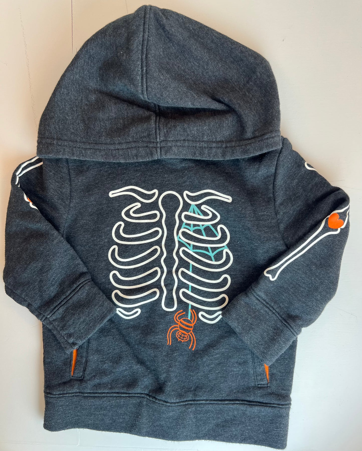 Cat and Jack Hooded Skeleton Sweatshirt