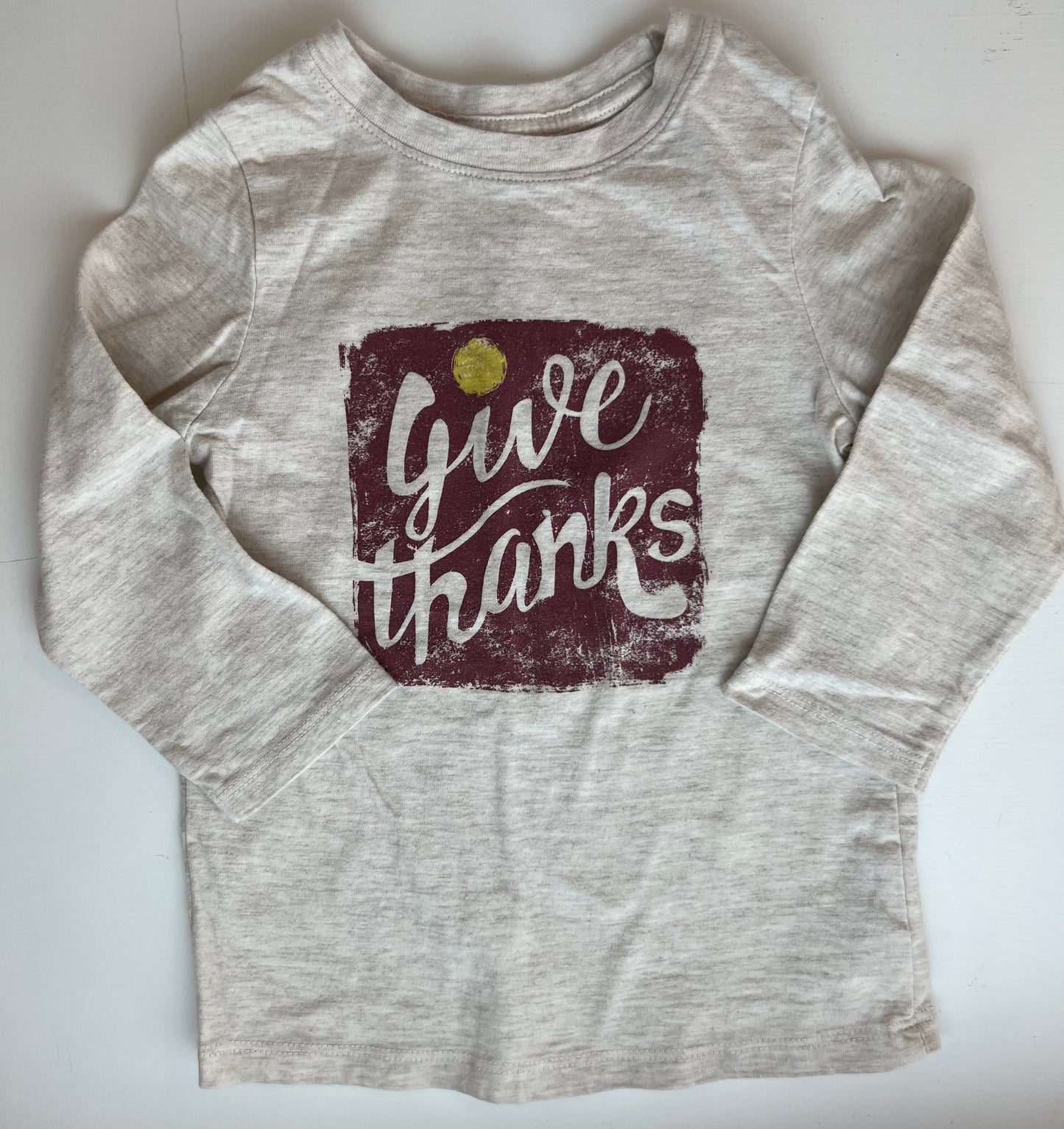 Cat & Jack Long Sleeved Give Thanks Shirt