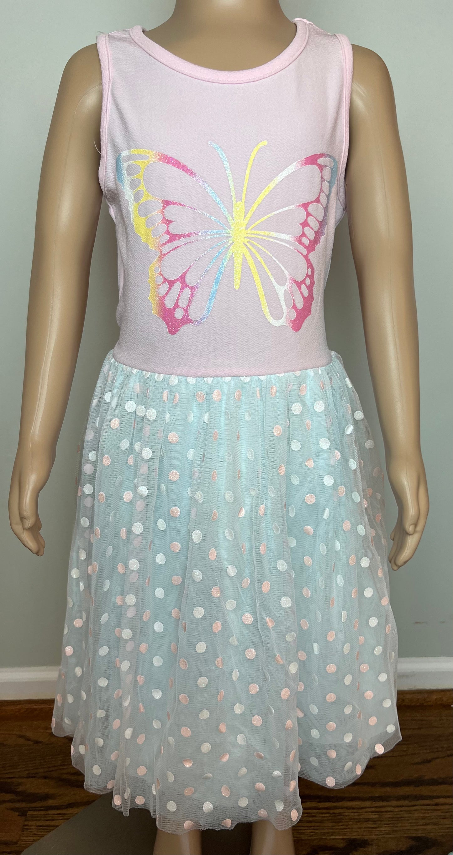 Dollie & Me Sleeveless Butterfly Dress