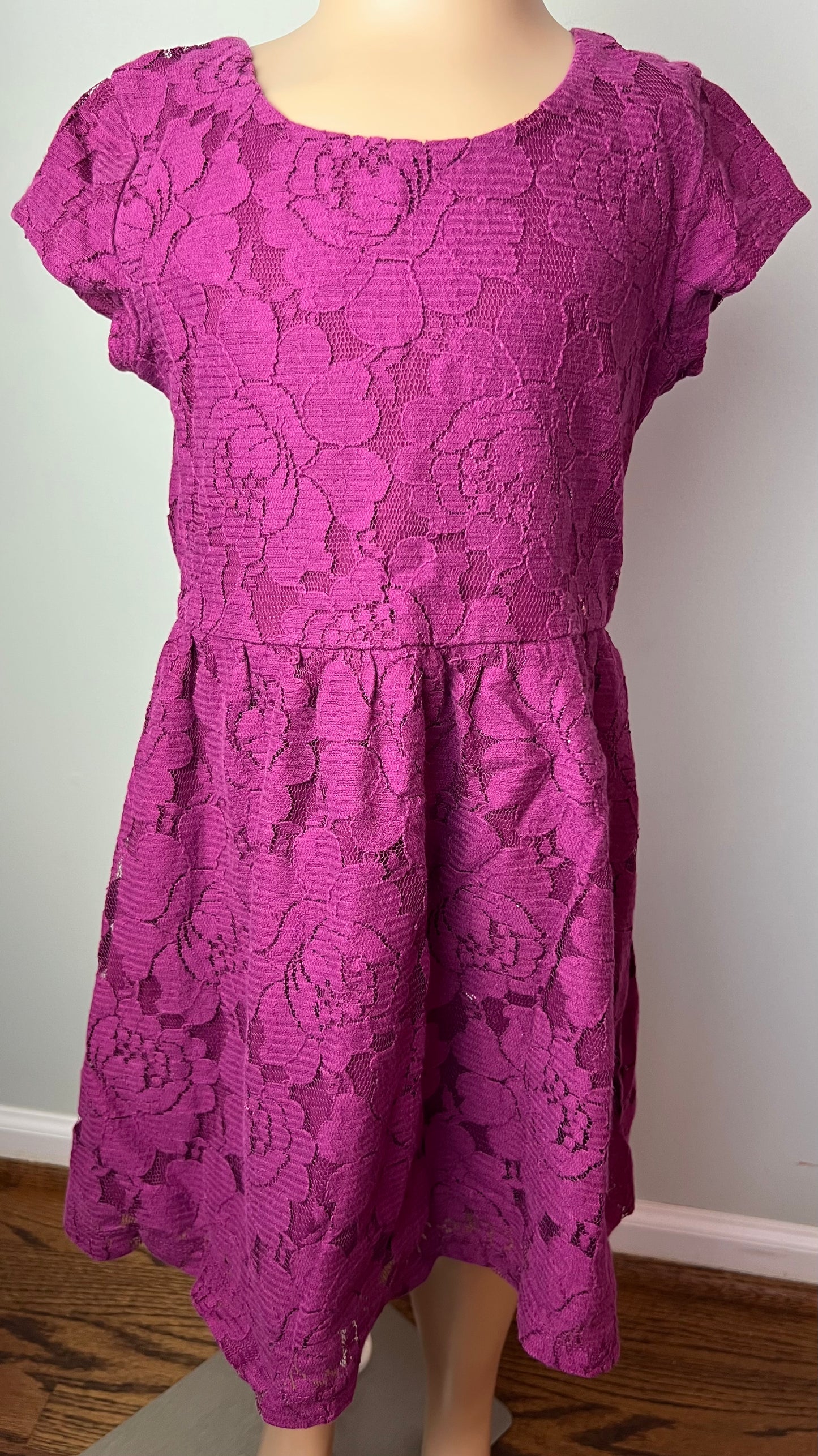 Cherokee Short Sleeved Lace Dress