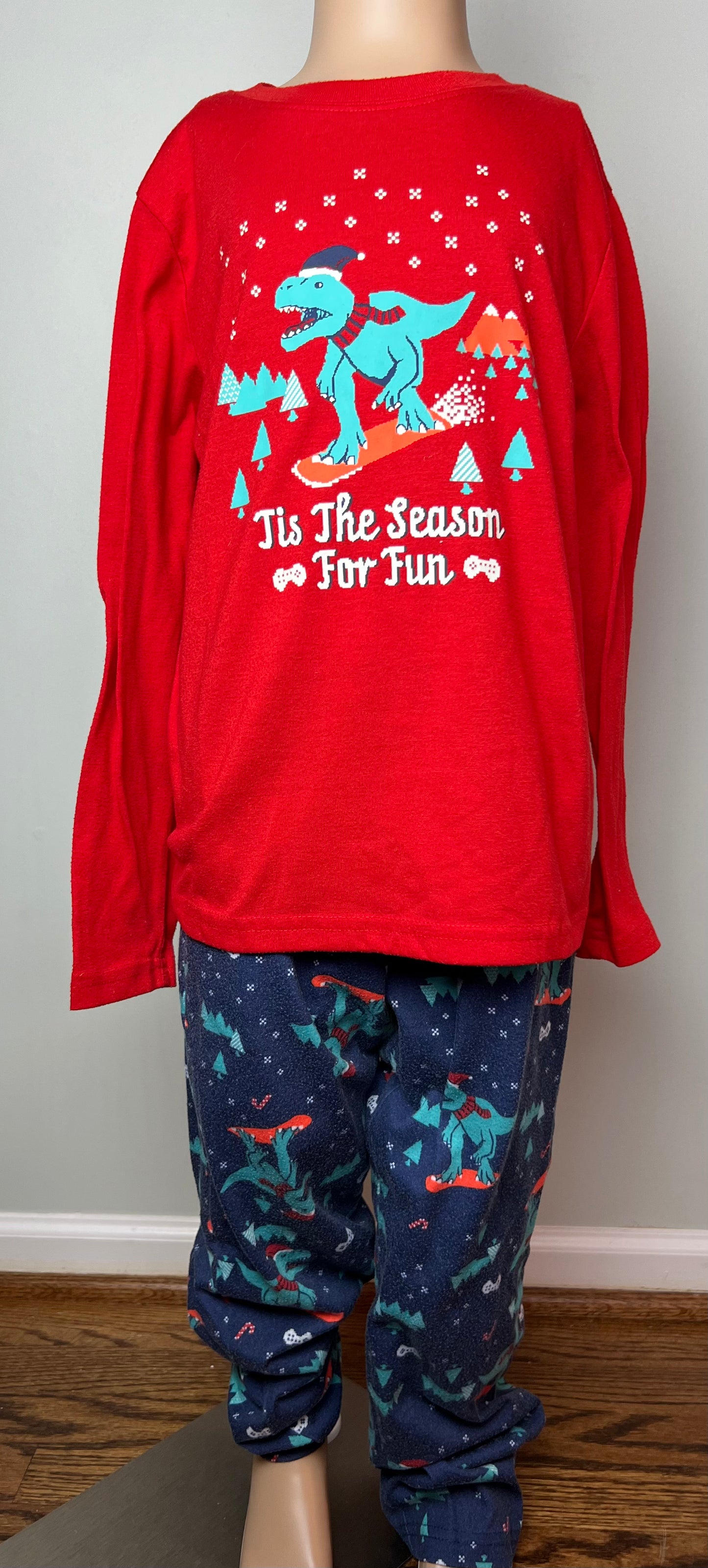 Cat & Jack Dinosaur Holiday Pajamas