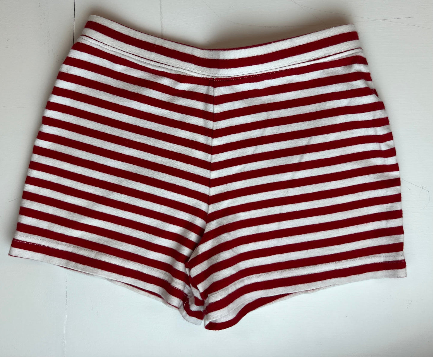 J Khaki Striped Shorts