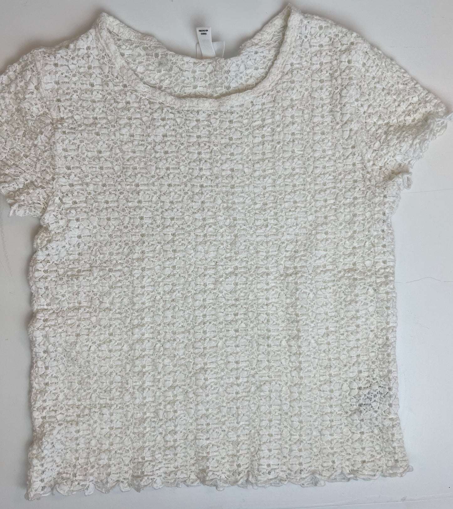 Art Class Short Sleeved Lace Shirt