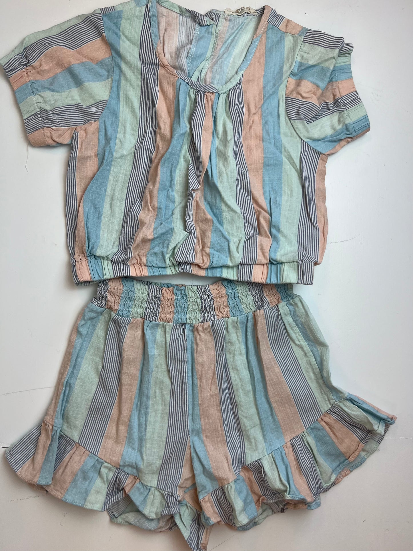 Jessica Simpson Striped Shorts and Top Set