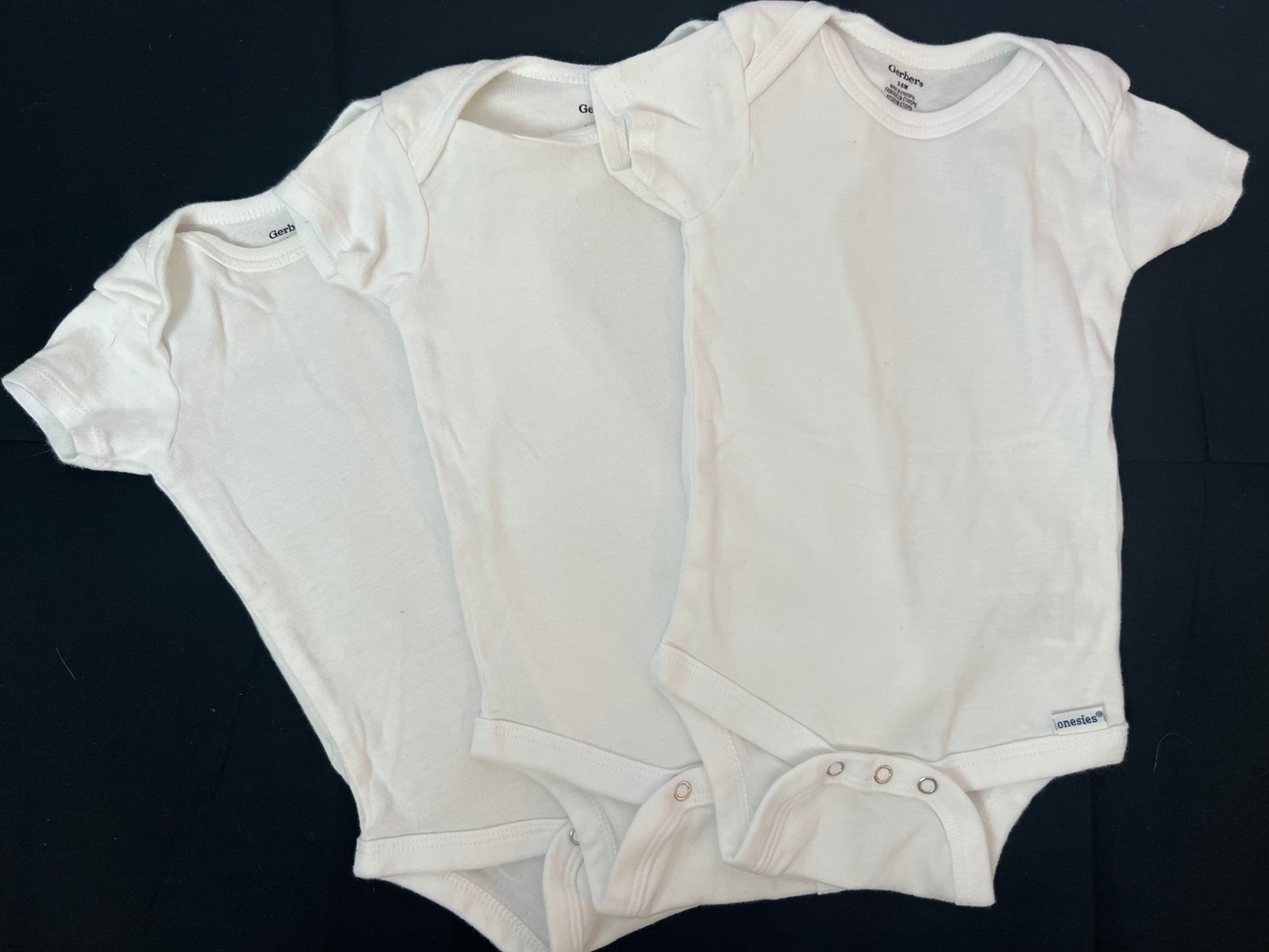 Gerber White Short Sleeved Onesie Bundle
