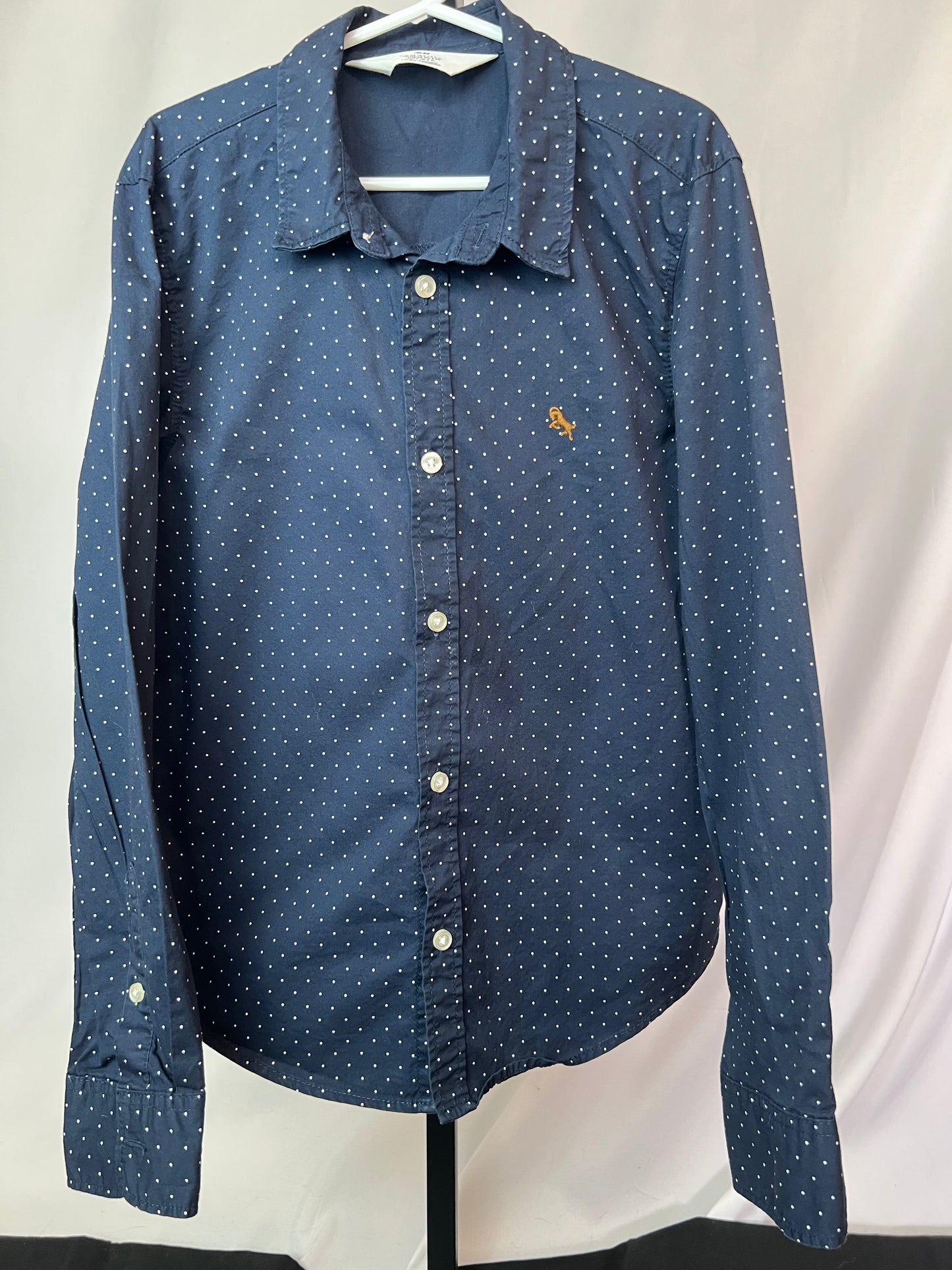 H&M Long Sleeved Polka Dot Button Down