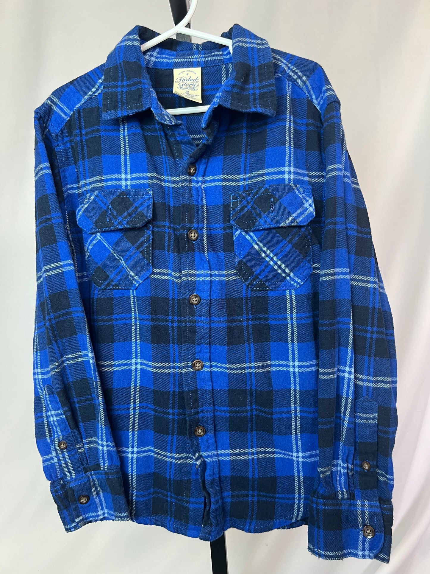 Faded Glory Long Sleeved Plaid Flnnel