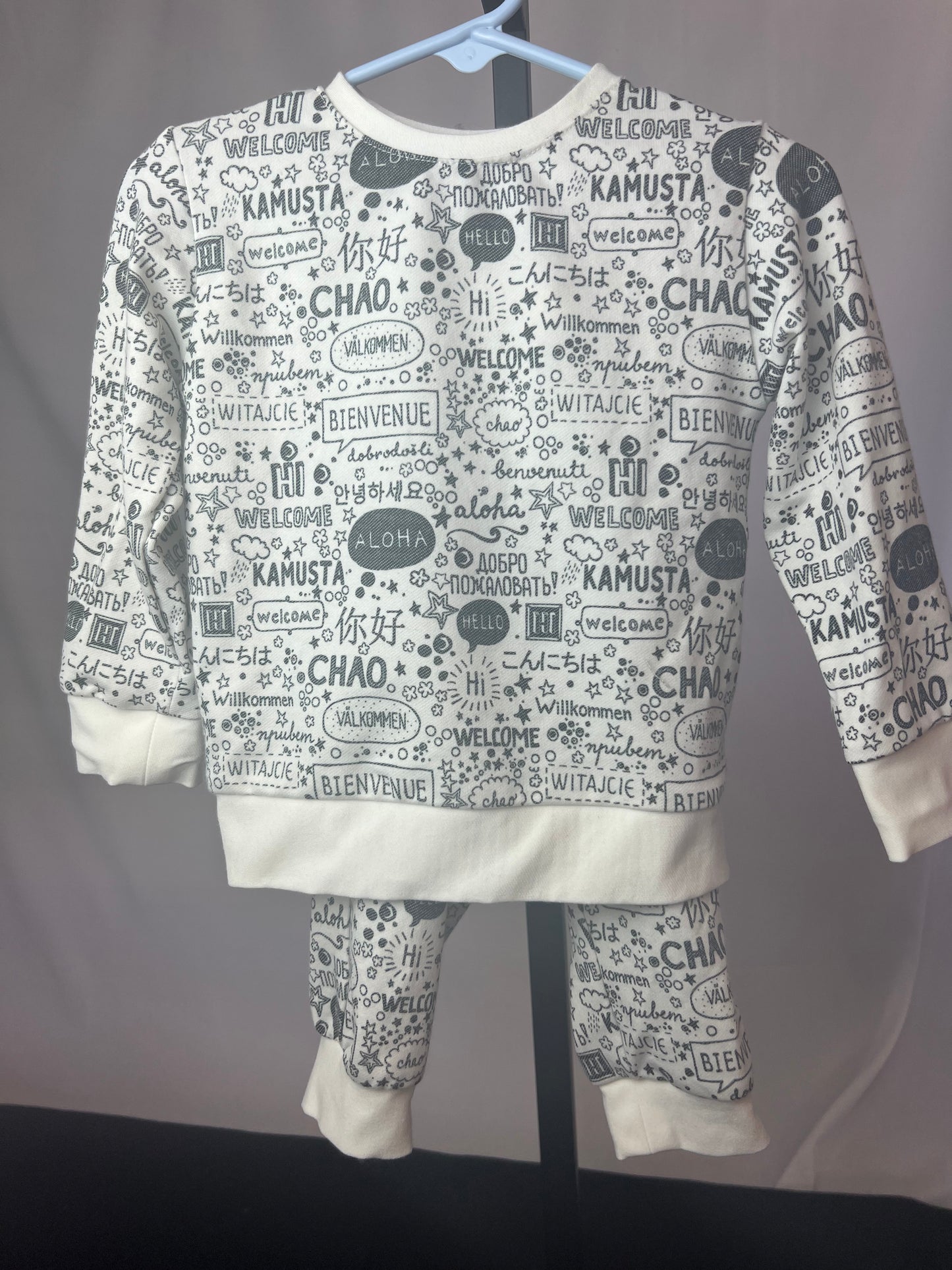 Mixed Up Clothing Hello Sweatshirt and Jogger Set