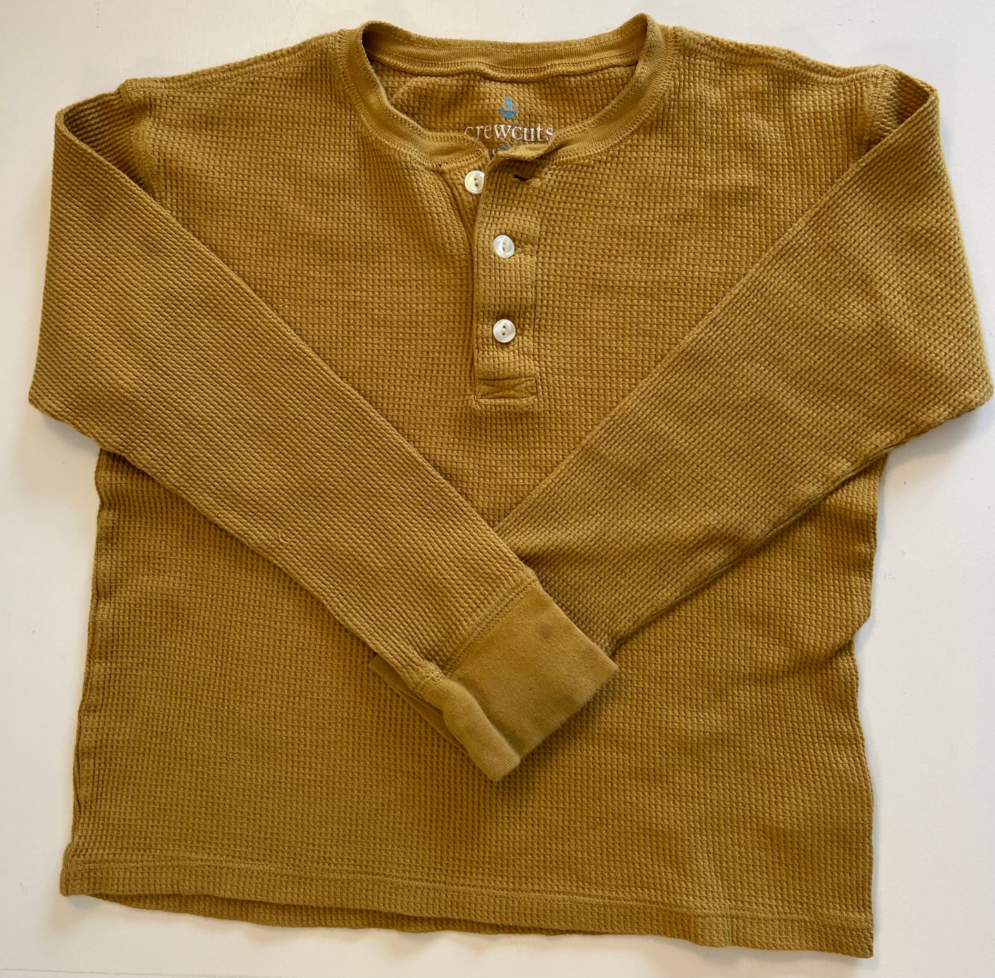 Crewcuts Long sleeved waffle shirt