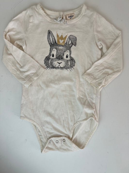 OshKosh Royal Bunny Long Sleeved Onesie