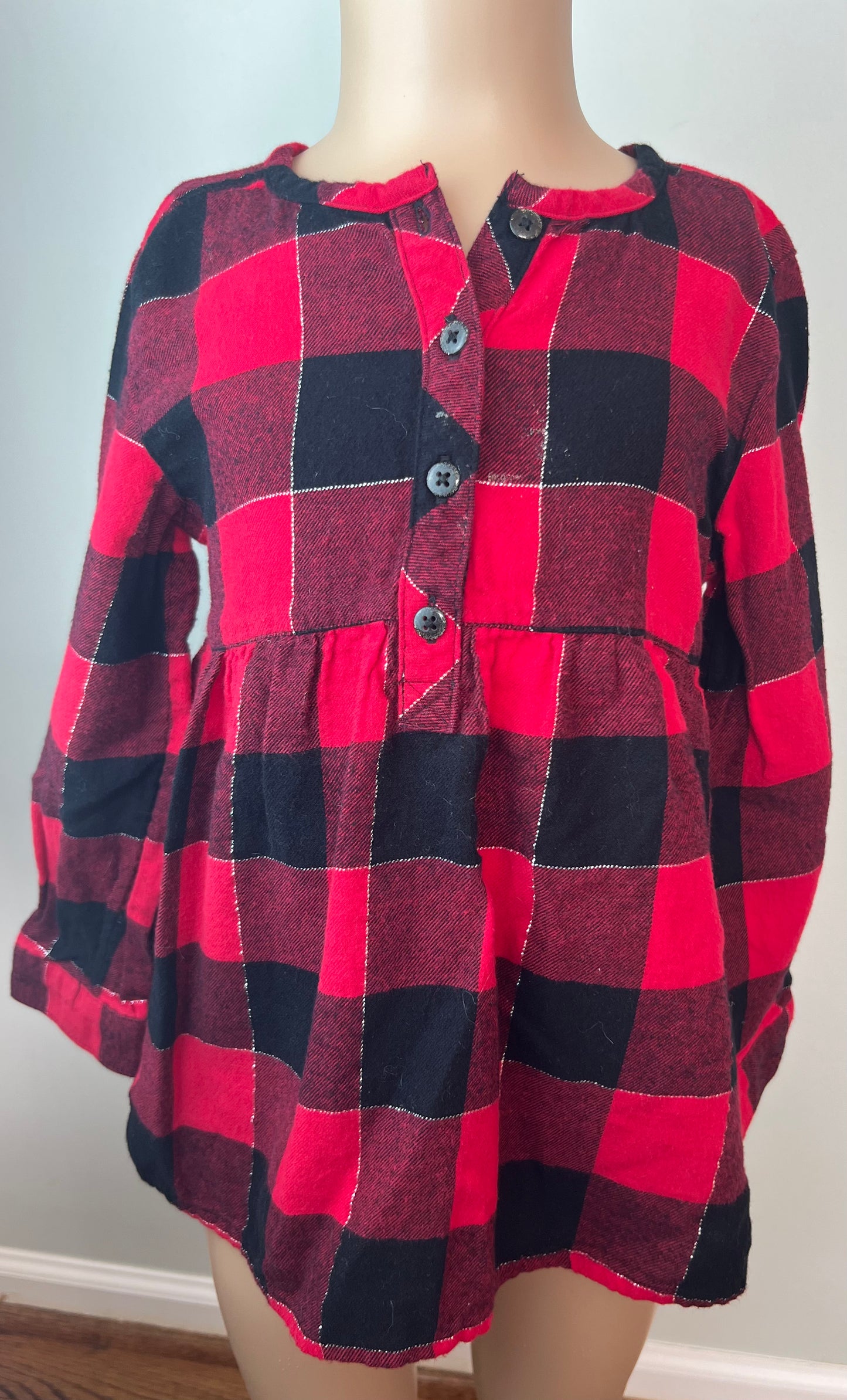 Jumping Beans Buffalo Plaid Long Sleeved Shirt