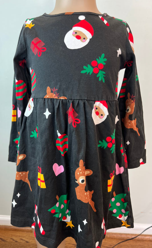 H&M Long Sleeved Holiday Dress