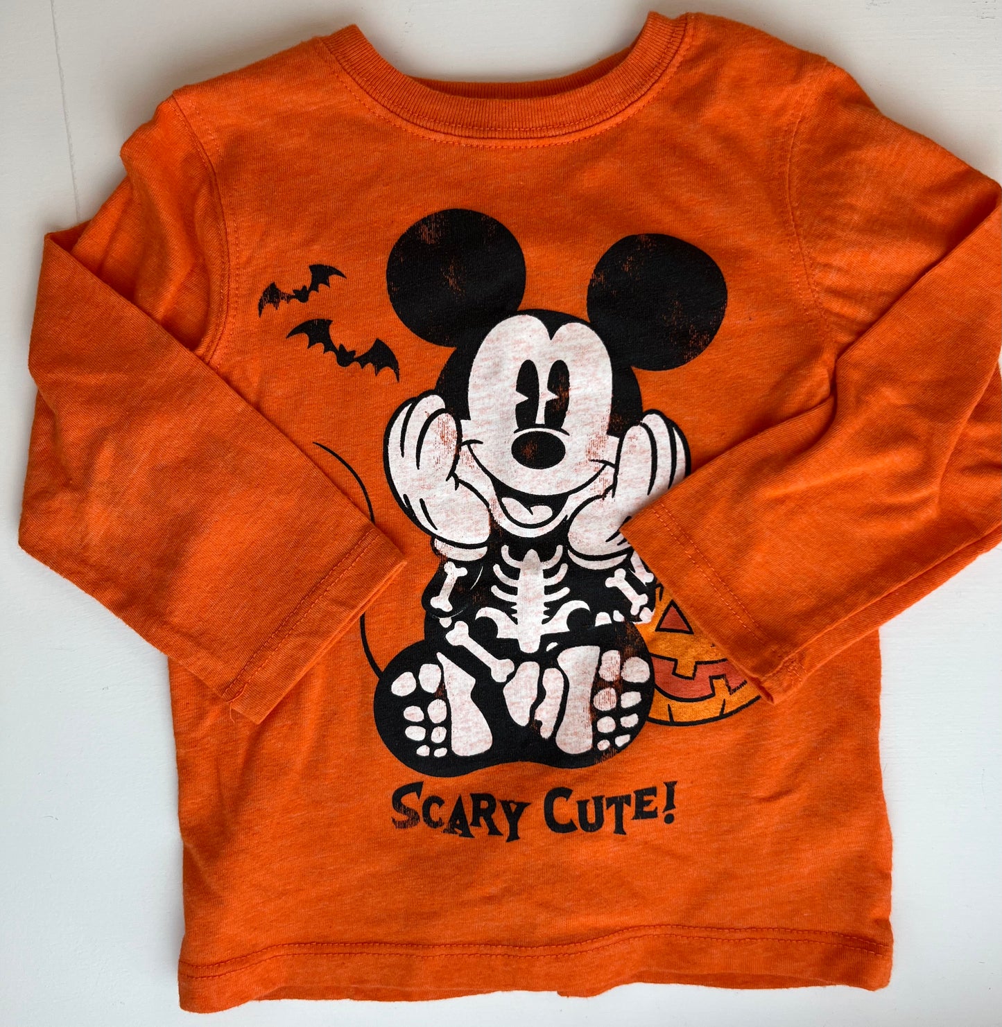 Disney Long Sleeved Halloween Micky Mouse Shirt