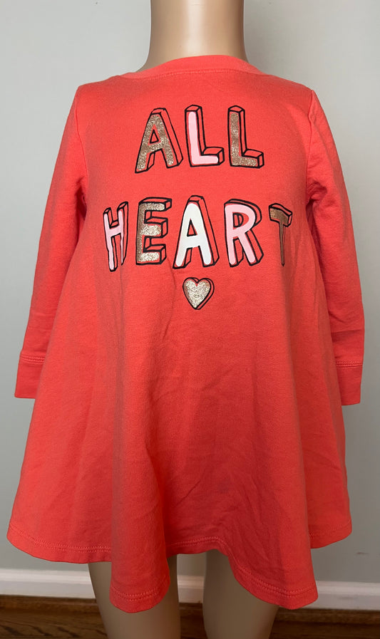 Old Navy Long Sleeved All Heart Dress