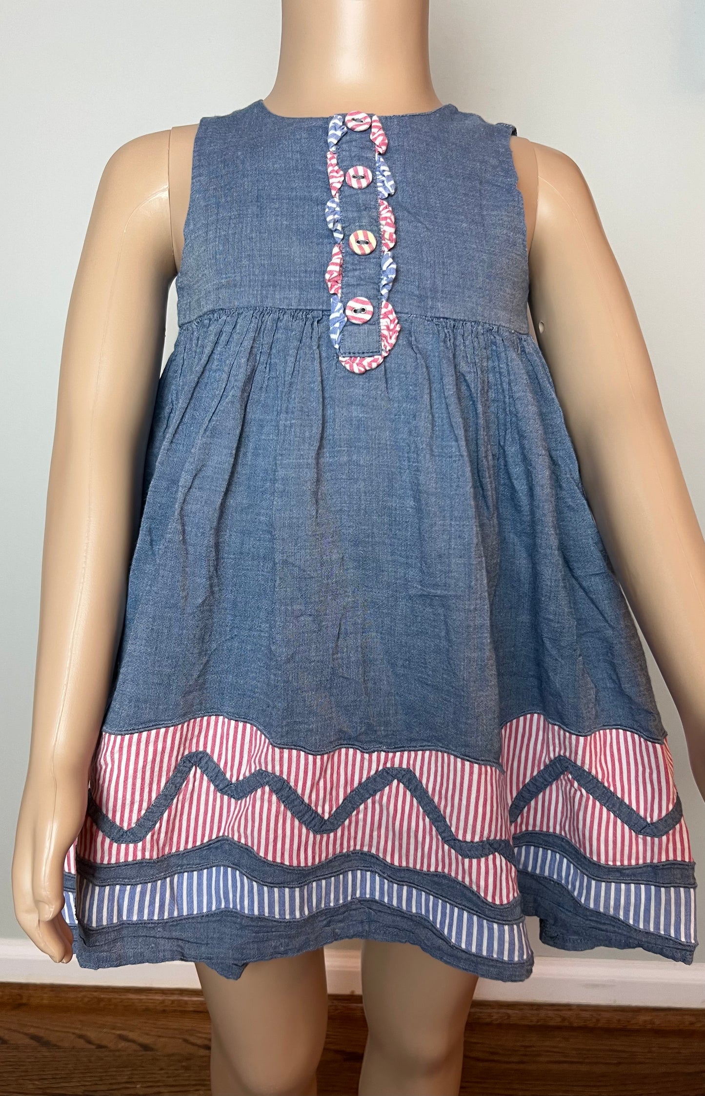 Next Sleeveless Chambray Dress