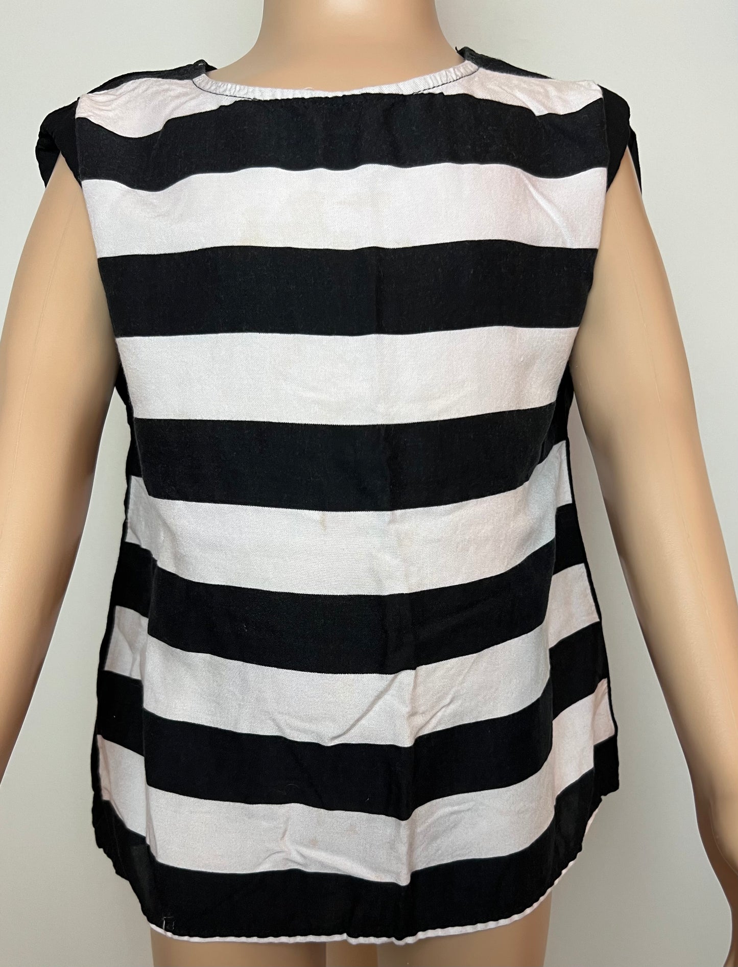 Total Girl Sleeveless Striped Shirt