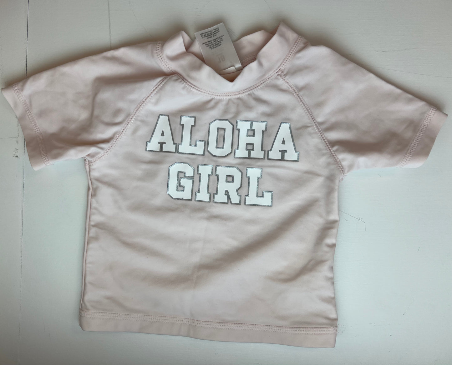 Carter's Short Sleeved Aloha Girl Rash Guard Swim Suit