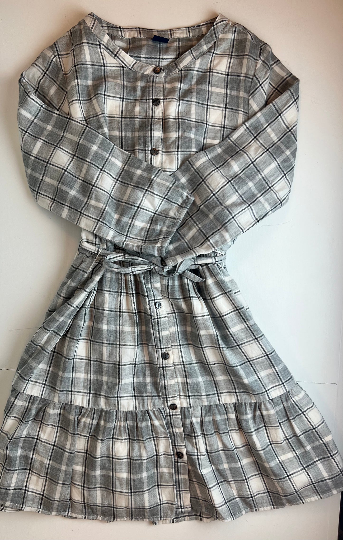 Gap Plaid Long Sleeved Dress
