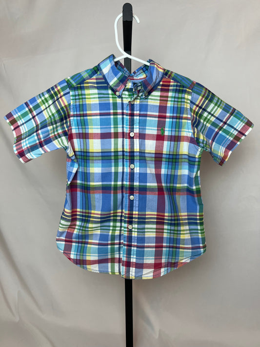 Ralph Lauren Plaid Short Sleeved Button Down