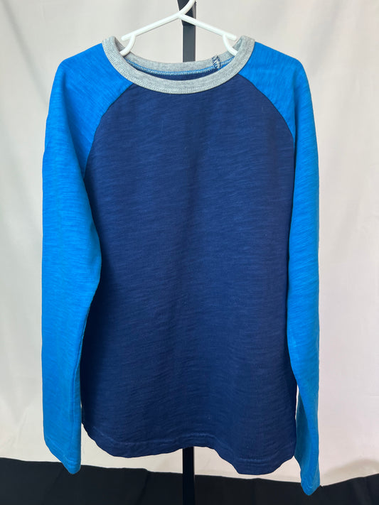 Mini Boden Long Sleeve Color Block Shirt