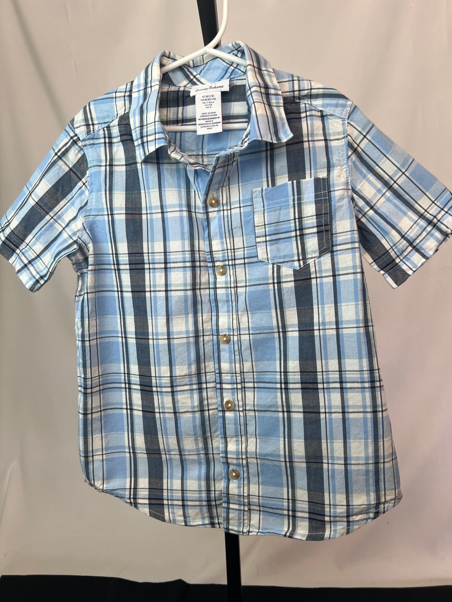 Tommy Bahama Plaid Short Sleeved Button Down