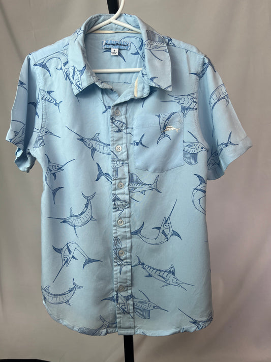 Tommy Bahama Marlin Short Sleeved Button Down Shirt