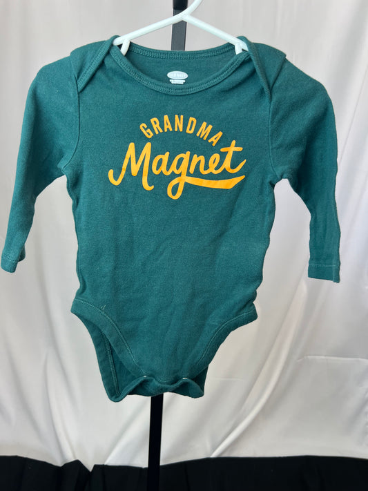 Old Navy Grandma Magnet Long Sleeved Onesie