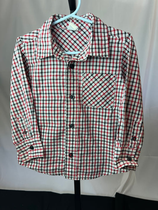 Old Navy Plaid Long Sleeved Button Down