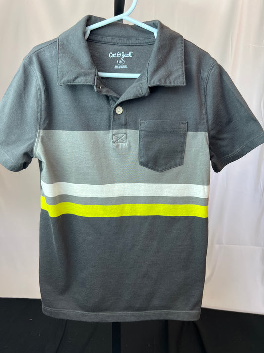 Cat & Jack Striped Polo Shirt