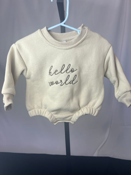 Unknown Hello World Romper