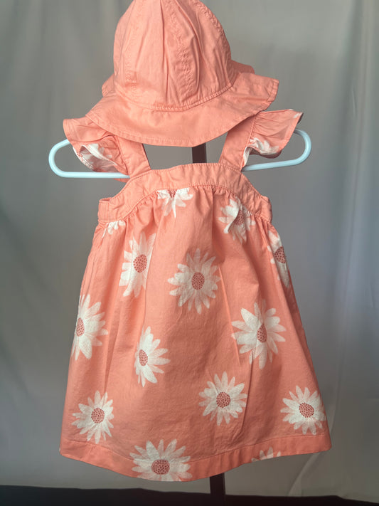 Carter's Daisy Sundress, Bloomers and Sun Hat Set